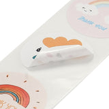 Paper Stickers 1 Inch / 2.5 CM (1 Roll, 500 Stickers) Weather Seasons Theme Round Multicolor Gift Packing Tags [jefs-dispcrdtool-00007-m3]