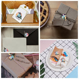 Paper Stickers 2.5x1 Inch  / 6.3x2.75 CM (1 Roll, 500 Stickers) Thank You Printed Drop Multicolor Gift Packing Tags [jefs-dispcrdtool-00007-m4]