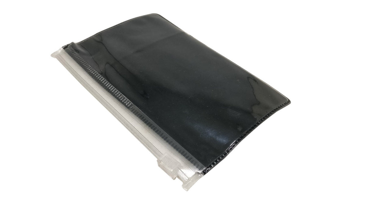Jewel Display Packing Zip Pouch 20x10cm (8x4inch) Rectangle Black (Pack of 5 pieces) [jefs-dispcrdtool-00052-m9]