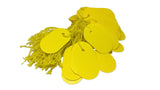 Paper Price Tags 3.6x2.2cm Oval Yellow (Sold as 1 set, 95-100 Tags/set) [jefs-dispcrdtool-00067-m3]