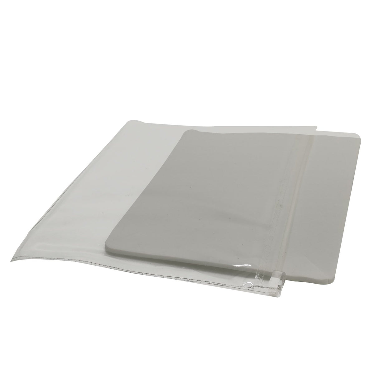 Jewellery Display Packing Zip Pouch With Foam Sponge [7x6 Inch (17x15 CM) [S1]] Rectangle White (Pack of 5 pieces) [jefs-dispcrdtool-00154-m3]