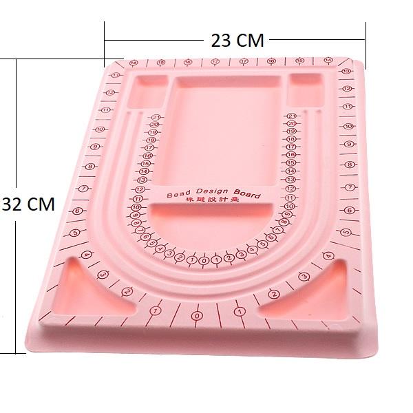 Plastic Beading Designing Tray Board For Jewellery Making and Crafts 32x23cm Rectangle Random Color As Available (Sold as 1 piece) [jefs-dispcrdtool-00174-m1]