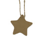 Paper Price Display Tags For Jewellery Craft Multi-Purpose 6cm With Hemp Jute Rope Star Brown (Pack of 10 pieces) [jefs-dispcrdtool-00180-m5]