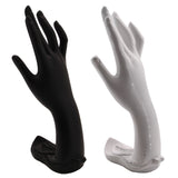 Plaster Of Paris Plastic Finger Ring Bracelet Display Stand Mannequin 24x11x8xcm Hand [jefs-dispcrdtool-00216]