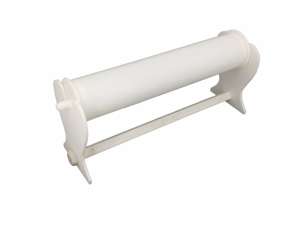 Acrylic Bangle Display Stand (1 Piece) Roll White 1 Layer 9x2 Inch [jefs-dispcrdtool-00221-white-m1]