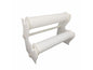 Acrylic Bangle Display Stand (1 Piece) Roll White 2 Layers 9x2 Inch [jefs-dispcrdtool-00221-white-m2]