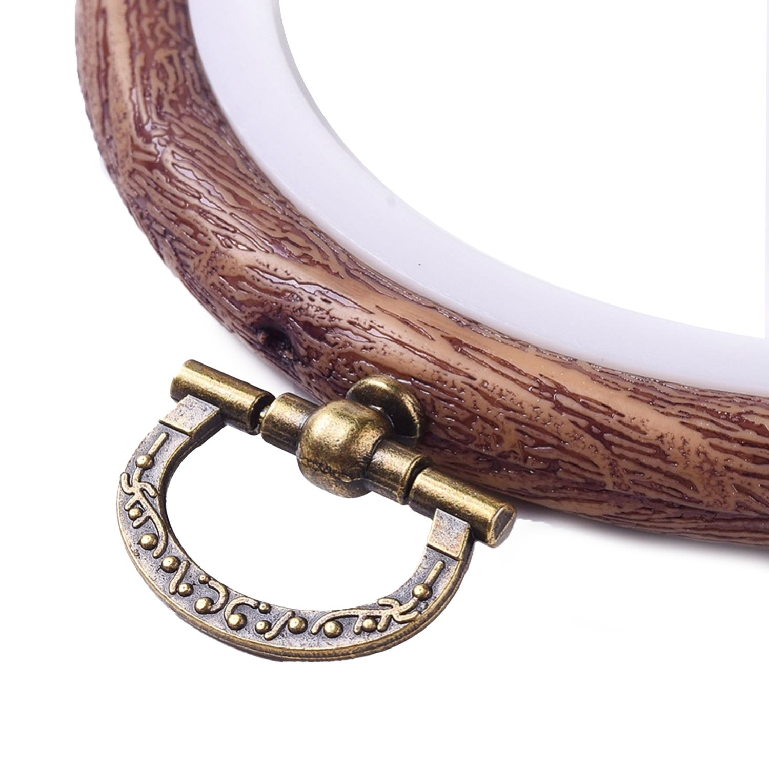 Acrylic Plastic Embroidery Hoop Ring Frame (1 Piece) 3.5 Inch Round For Fabric Cross Stitching Art Sewing Painting Tool [jefs-dispcrdtool-00224-m1]