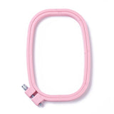 Acrylic Plastic Embroidery Hoop Ring Frame (1 Piece) 6x4 Inch Rectangle For Fabric Cross Stitching Art Sewing Painting Tool [jefs-dispcrdtool-00224-m6]