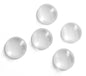 Glass Patch Embellishments Cabochons 20x6mm Round Dome Transparent Color (Pack of 10 pieces) [jefs-embelshcabo-00001-m16]