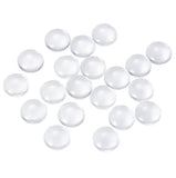Glass Patch Embellishments Cabochons 20x6mm Round Dome Transparent Color (Pack of 10 pieces) [jefs-embelshcabo-00001-m16]