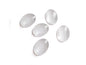 Glass Embellishments Cabochons 25x18x5 MM Oval Transparent Color (Pack of 4 pieces) [jefs-embelshcabo-00001-m1]