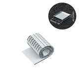Mini 5 MM Self Adhesive Glass Mirror Stickers (1 Roll, 480 Pieces) Transparent Square For Embroidery Crafts Jewellery Making Decoration [jefs-embelshcabo-00005-m1]