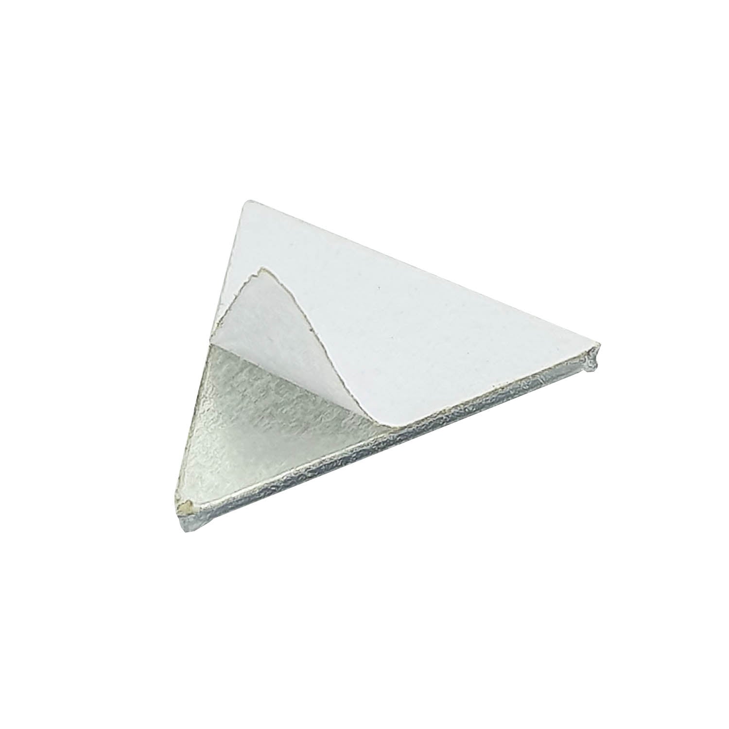Self Adhesive Acrylic Mirror Stickers (25 Pieces) 19 MM Transparent Triangle For Embroidery Crafts Jewellery Making Decoration [jefs-embelshcabo-00006-m1]