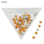 Imitation Kundan Stones Flat Back Acrylic 4.2x2.1mm Round For Jewellery Making Sewing Embroidery Garment Embellishments [jefs-embelshcabo-00122]
