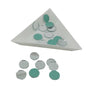 Small Glass Mirrors Round 10mm (125 Pieces) For Sewing Embroidery Crafts Jewellery Multipurpose Transparent Color (25 Gm Weight) [jefs-embelshcabo-00124-m1]