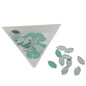 Small Glass Mirrors Oval 11.5x6mm (200 Pieces) For Sewing Embroidery Crafts Jewellery Multipurpose Transparent Color (25 Gm Weight) [jefs-embelshcabo-00124-m13]