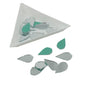Small Glass Mirrors Drop 17x9mm (90 Pieces) For Sewing Embroidery Crafts Jewellery Multipurpose Transparent Color (25 Gm Weight) [jefs-embelshcabo-00124-m8]