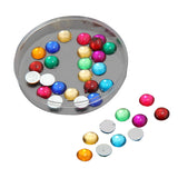 Imitation Kundan Stones Flatback Acrylic 10x2.5 MM Round For Jewellery Making Garment Embellishments [jefs-embelshcabo-00127]