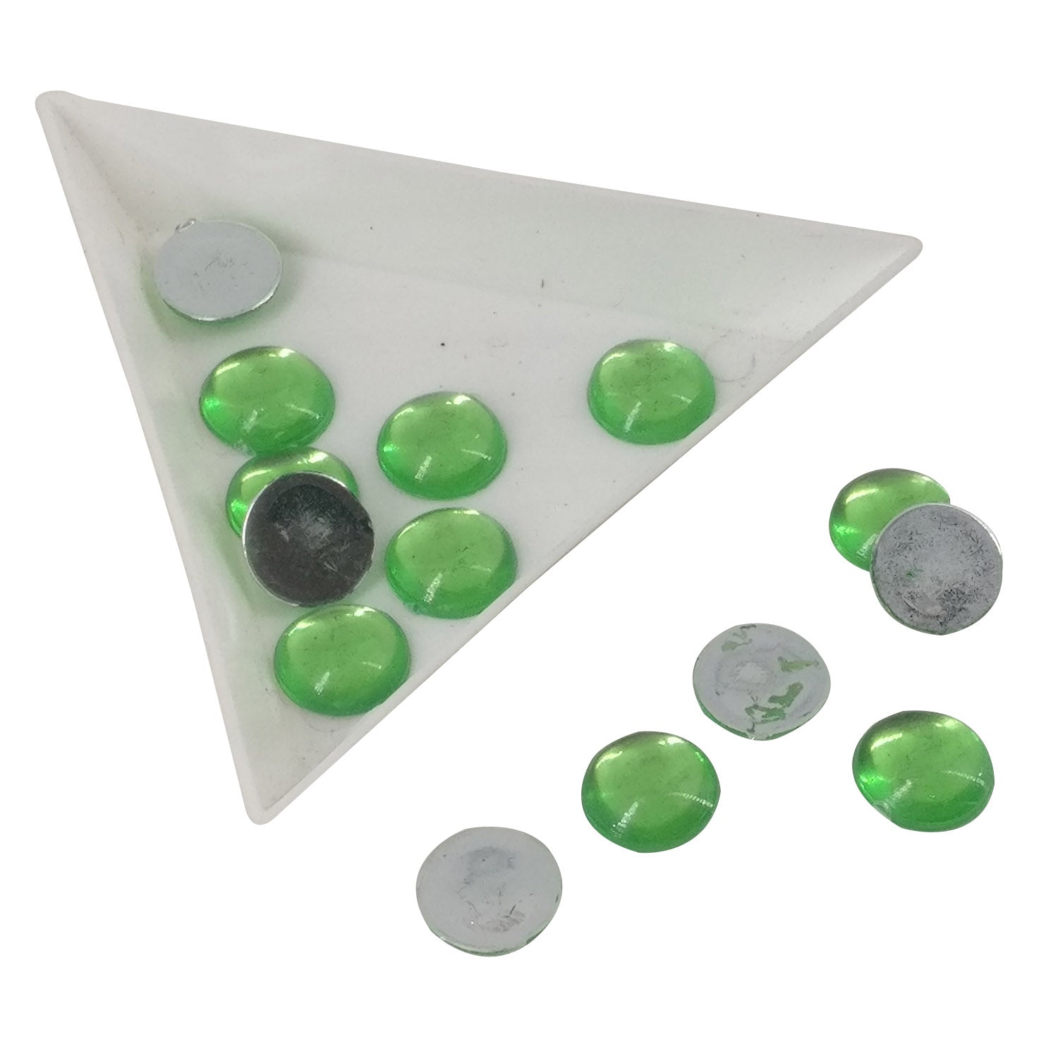 Imitation Kundan Stones Flatback Acrylic 10x2.5 MM Round For Jewellery Making Garment Embellishments