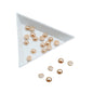 Acrylic Kundan Stones Embellishments Cabochons 5.5x2.75 MM Round (175 Pieces, 25 GMs) Peach For Embroidery Garments Jewellery Making [jefs-embelshcabo-00130-m2]