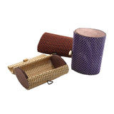 Eco Friendly Bamboo Wooden Handicrafts Gift Boxes 13x7x4 CM (1 Piece) Storage Multipurpose Decorative Oval [Random Color] [jefs-giftbagbox-00037-m1]