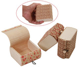 Eco Friendly Bamboo Wooden Handicrafts Gift Boxes Storage Multipurpose Decorative 8x8x4xcm Square [jefs-giftbagbox-00039]