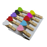Wooden Craft Pegs Clips 3.75 CM (10 Pieces) Mixed Colors For DIY Scrapbooking Photo Holders [jefs-gnrlcrftsupp-00002-m2]