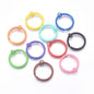 Colored Keychain Making Iron Split Key Rings (5 Pieces) 30 MM / 1.18 Inch Base Loops [jefs-gnrlcrftsupp-00041-m0]