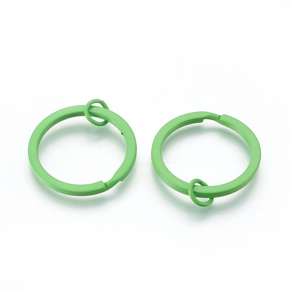 Colored Keychain Making Iron Split Key Rings (5 Pieces) 30 MM / 1.18 Inch Base Loops [jefs-gnrlcrftsupp-00041-m0]