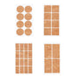 Self Adhesive Cork Stickers Mixed Shapes & Sizes (3 to 6 CM, Total 36 Pieces) Sheets Labels For DIY Crafts Coaster Utilities Decoration Party [jefs-gnrlcrftsupp-00042-combo1]