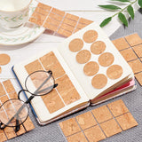 Self Adhesive Cork Stickers Mixed Shapes & Sizes (3 to 6 CM, Total 36 Pieces) Sheets Labels For DIY Crafts Coaster Utilities Decoration Party [jefs-gnrlcrftsupp-00042-combo1]