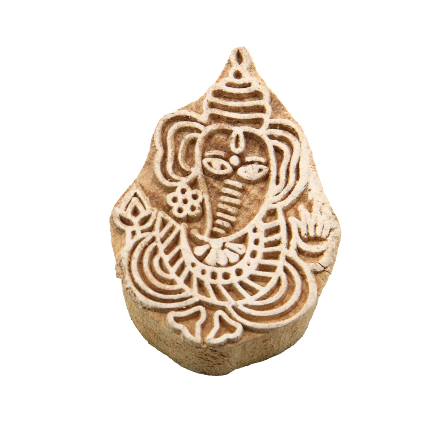 Wooden Carved Stamps (6 Pieces, Random Design) Block Printing For Crafts Mehendi Cookies Tattoo Painting Clay Fabric [jefs-gnrlcrftsupp-00044-m1]