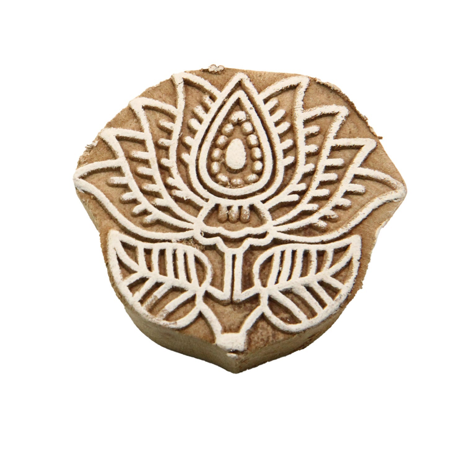 Wooden Carved Stamps (6 Pieces, Random Design) Block Printing For Crafts Mehendi Cookies Tattoo Painting Clay Fabric [jefs-gnrlcrftsupp-00044-m1]
