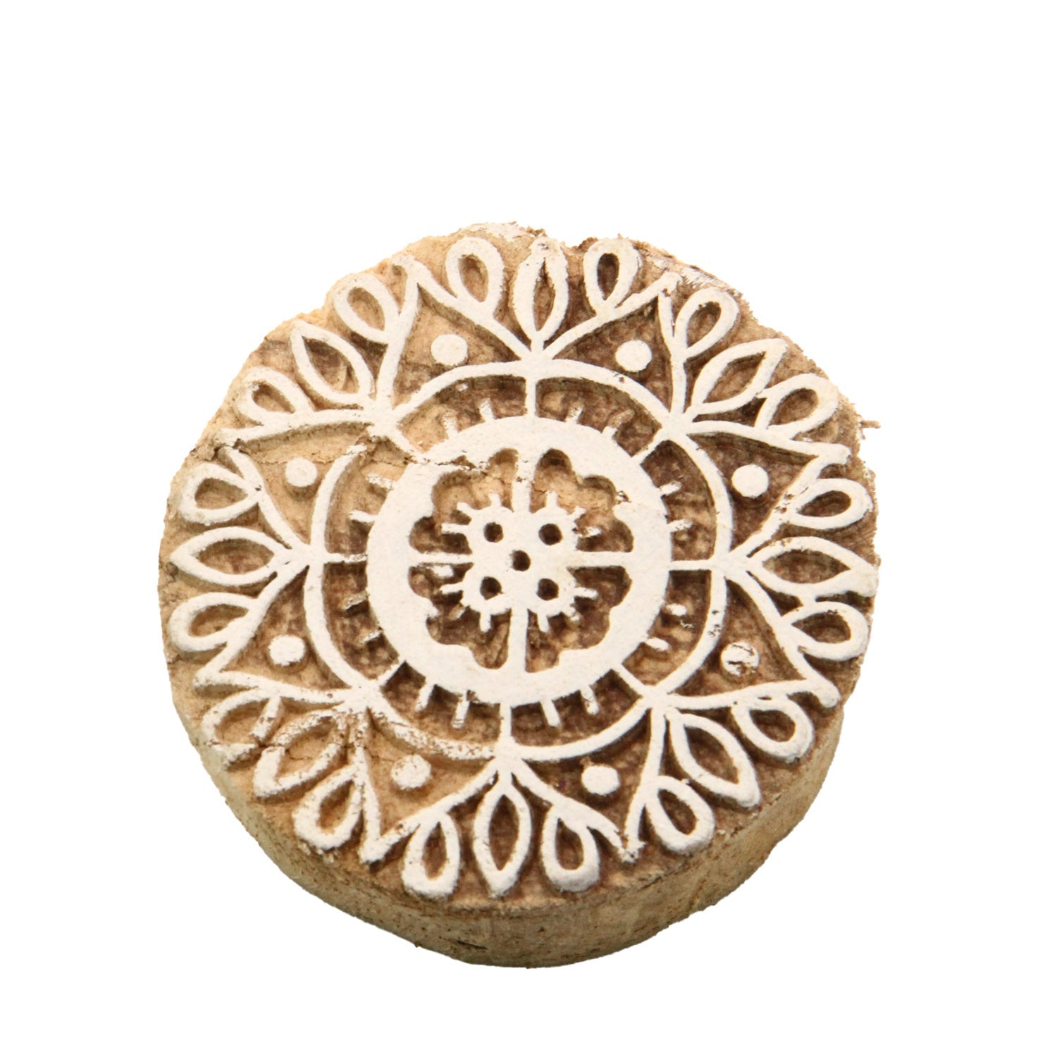 Wooden Carved Stamps (6 Pieces, Random Design) Block Printing For Crafts Mehendi Cookies Tattoo Painting Clay Fabric [jefs-gnrlcrftsupp-00044-m1]