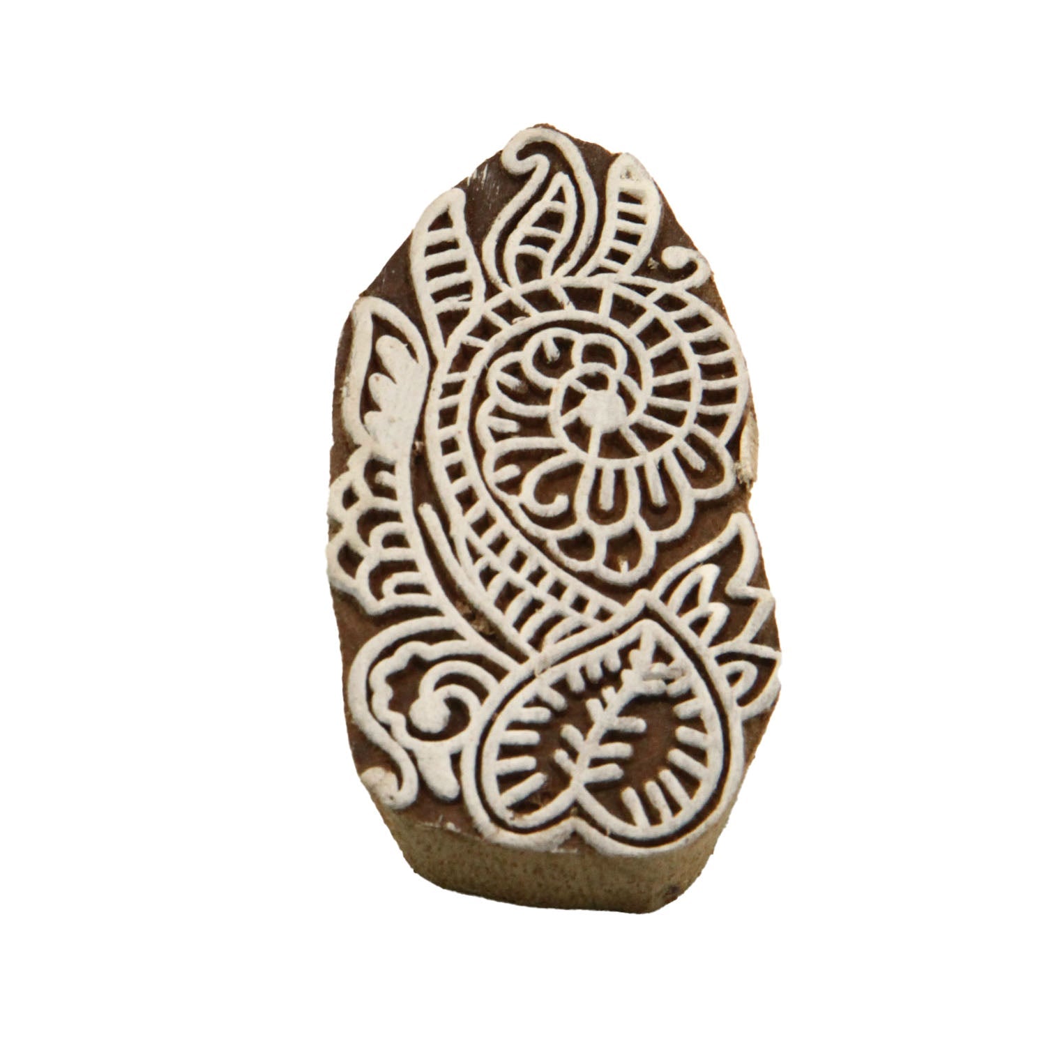 Wooden Carved Stamps (6 Pieces, Random Design) Block Printing For Crafts Mehendi Cookies Tattoo Painting Clay Fabric [jefs-gnrlcrftsupp-00044-m1]