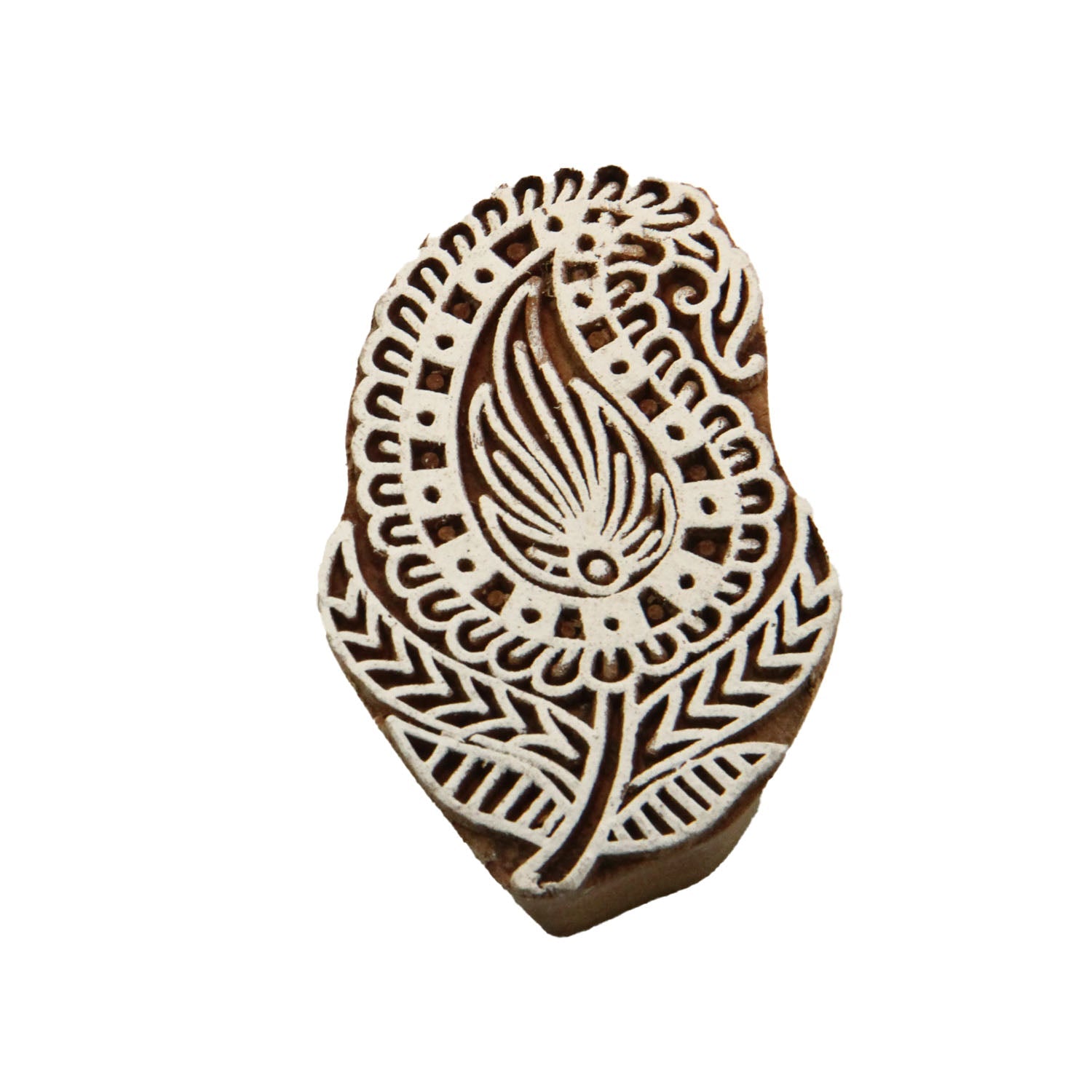 Wooden Carved Stamps (6 Pieces, Random Design) Block Printing For Crafts Mehendi Cookies Tattoo Painting Clay Fabric [jefs-gnrlcrftsupp-00044-m1]