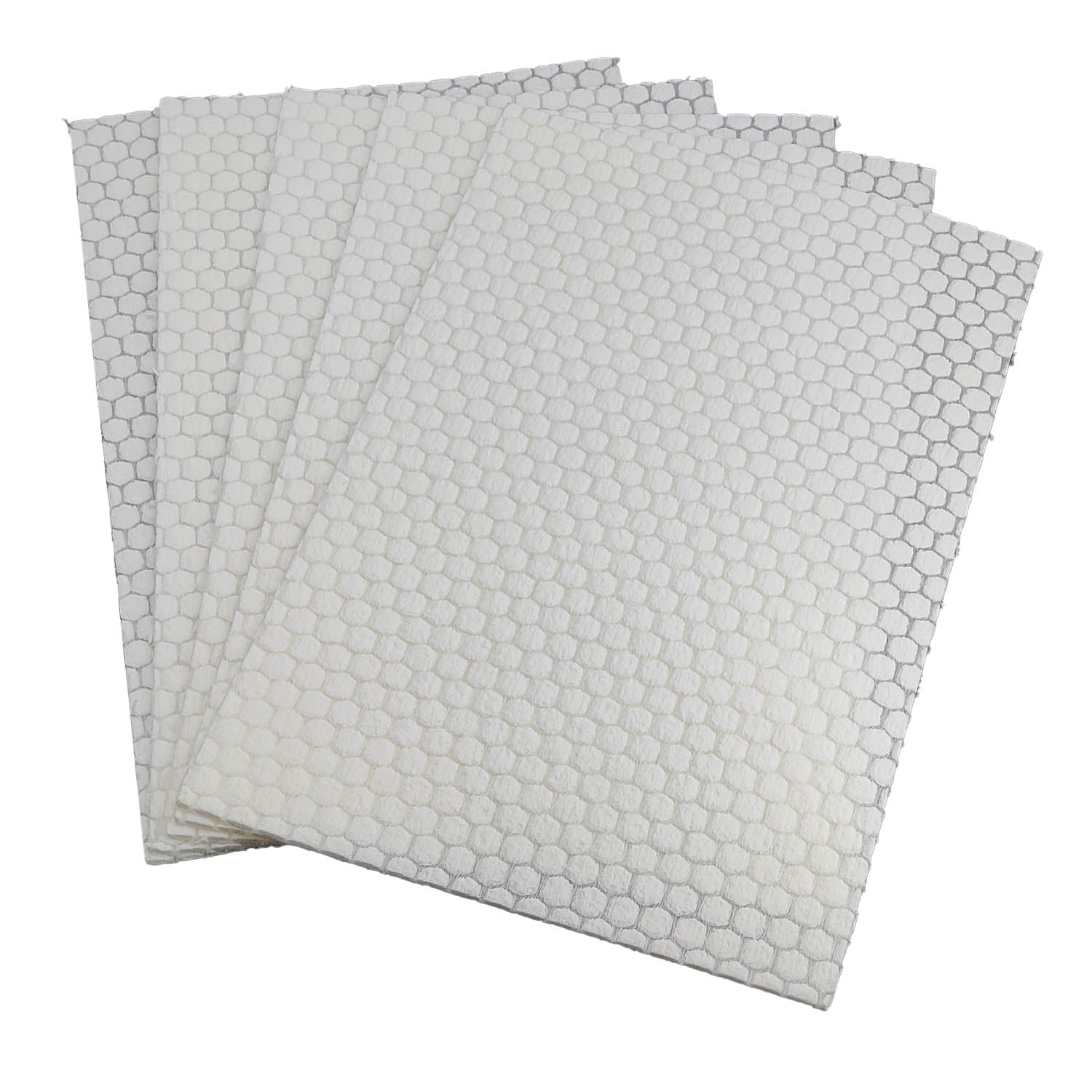 Honeyweb Pattern Craft Paper (5 Sheets) A4 Size White For DIY Hobby Arts