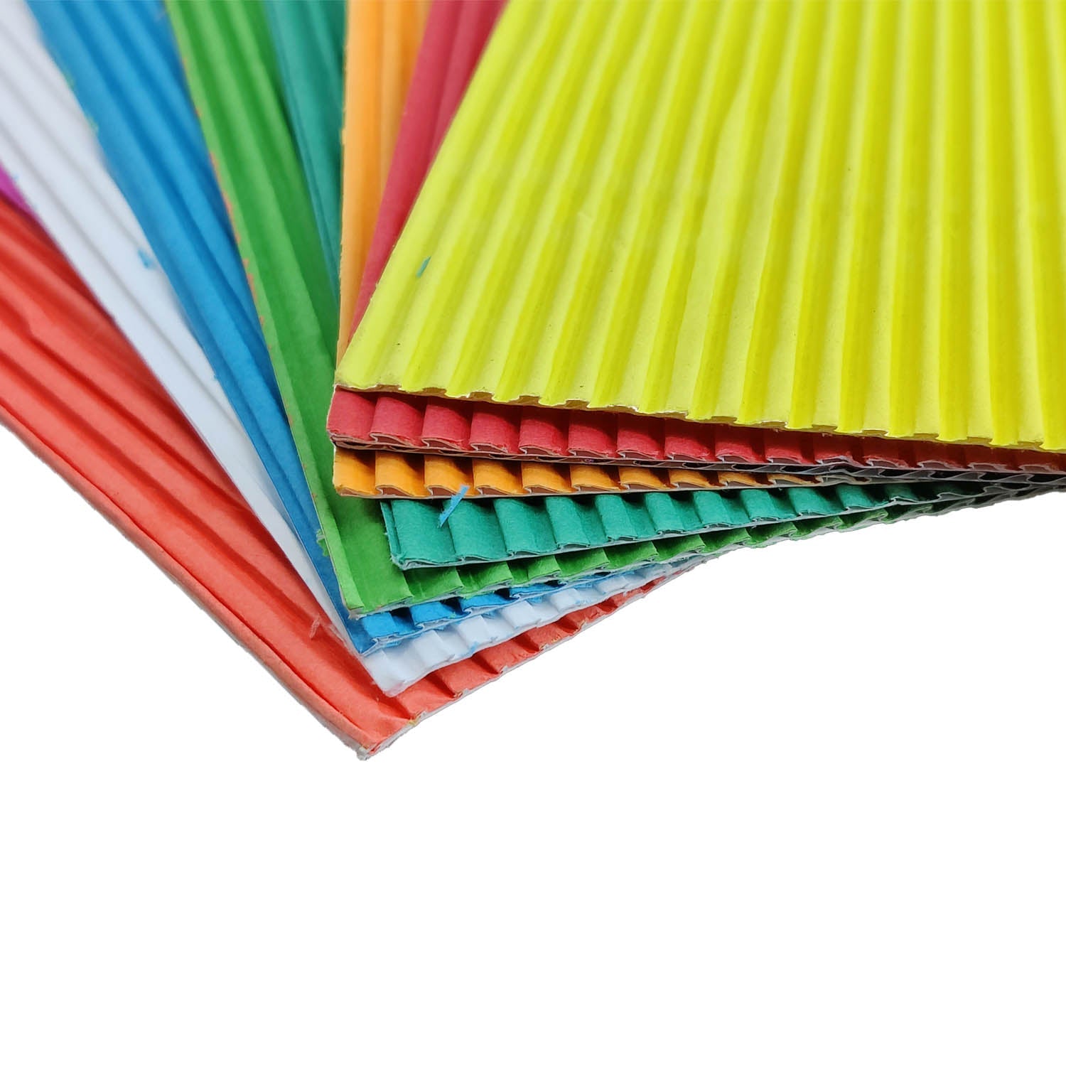 Corrugated Craft Paper (10 Sheets) A4 Size Mixed Colors For DIY Hobby Arts
