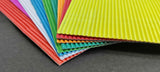 Corrugated Craft Paper (10 Sheets) A4 Size Mixed Colors For DIY Hobby Arts [jefs-gnrlcrftsupp-00047-m2]