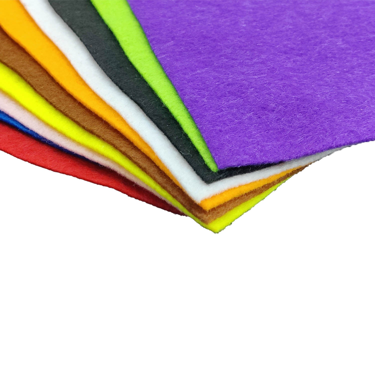 Felt Sheets (10 Sheets) A4 Size Mixed Colors For DIY Crafts Hobby Arts