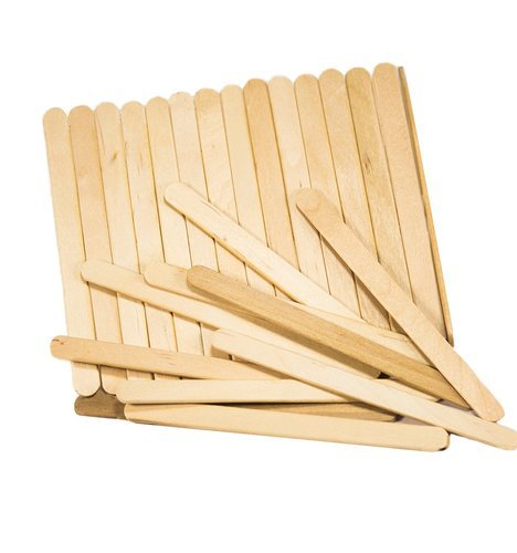 Wooden Ice Cream Sticks 4 Inch (Pack of 50 Pieces) Cream White For Crafts Projects Decoration [jefs-gnrlcrftsupp-00053-m2]