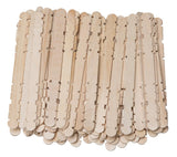 Slotted Wooden Ice Cream Sticks 4 Inch (Pack of 50 Pieces) Cream White For Crafts Projects Decoration [jefs-gnrlcrftsupp-00053-m3]
