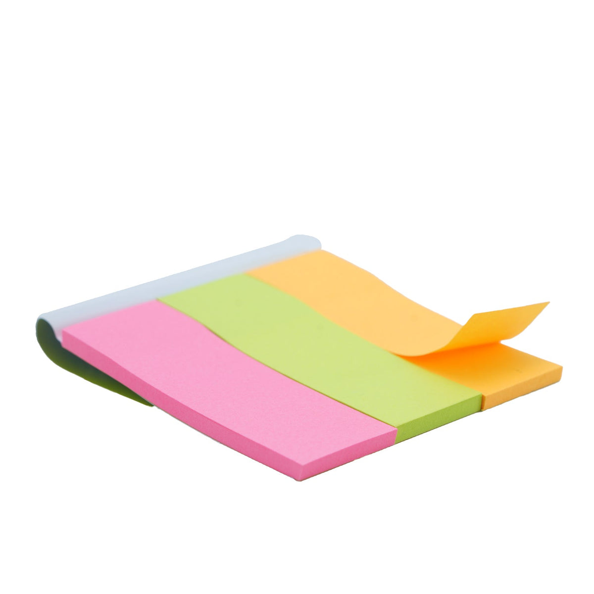 Plain Sticky Notes 3x1 Inch Assorted 3-Color Gift Label Paper Tag Stickers (Pack of 1 Piece, 115+ Sheets Per Piece) [jefs-offcstnry-00013-m9]