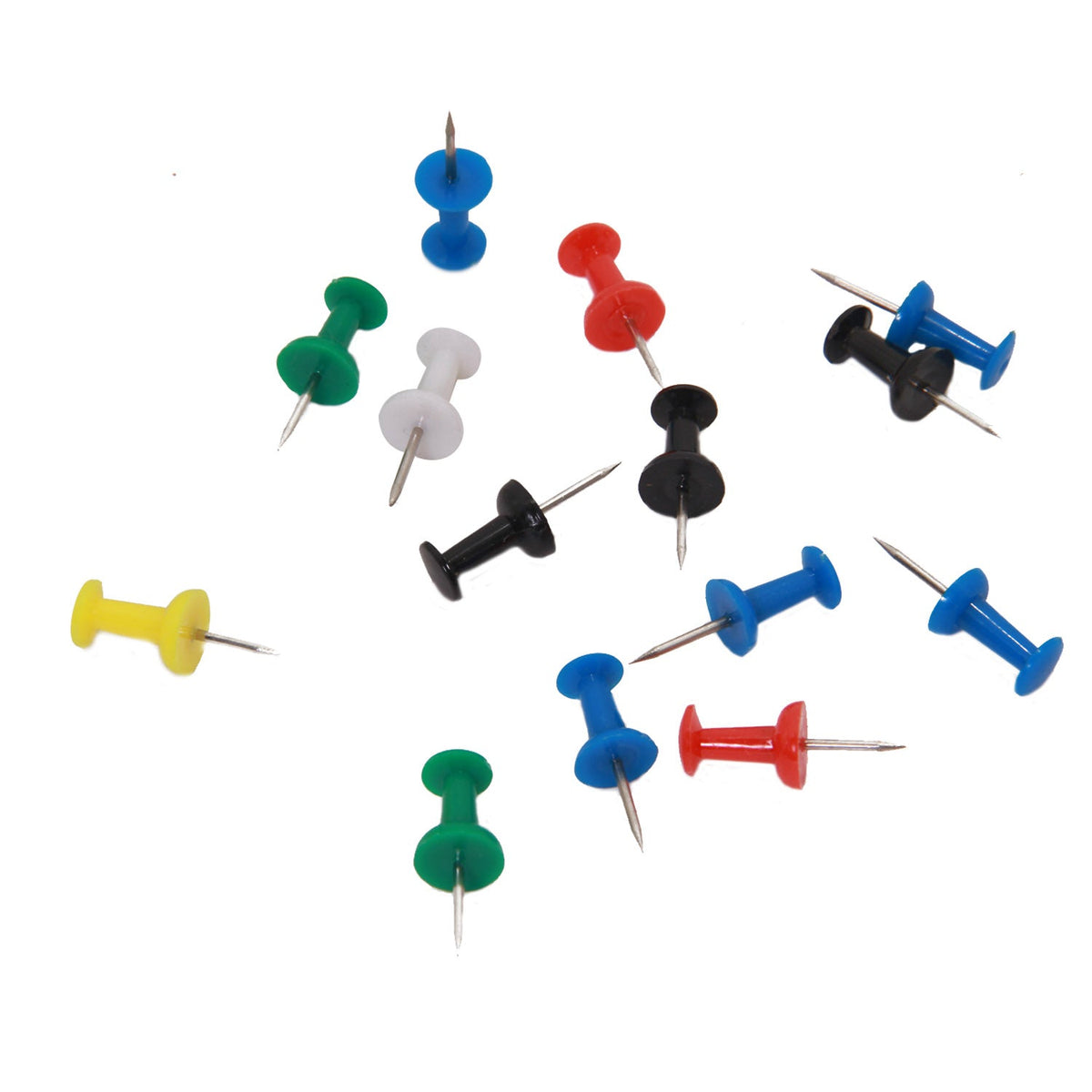 Plastic Map Notice Board Desk Push Pins Screw (25 Pcs, 10 Grams) 2 CM [jefs-offcstnry-00042-m1]