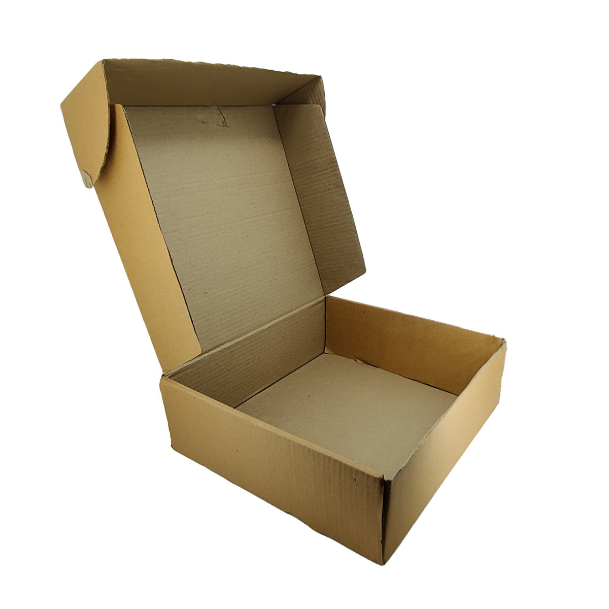 Corrugated Packing Folding Multipurpose Box (Pack of 5 Pieces) Brown Square 10x10x2.5 Inch For Packaging & Shipping Jewellery Crafts