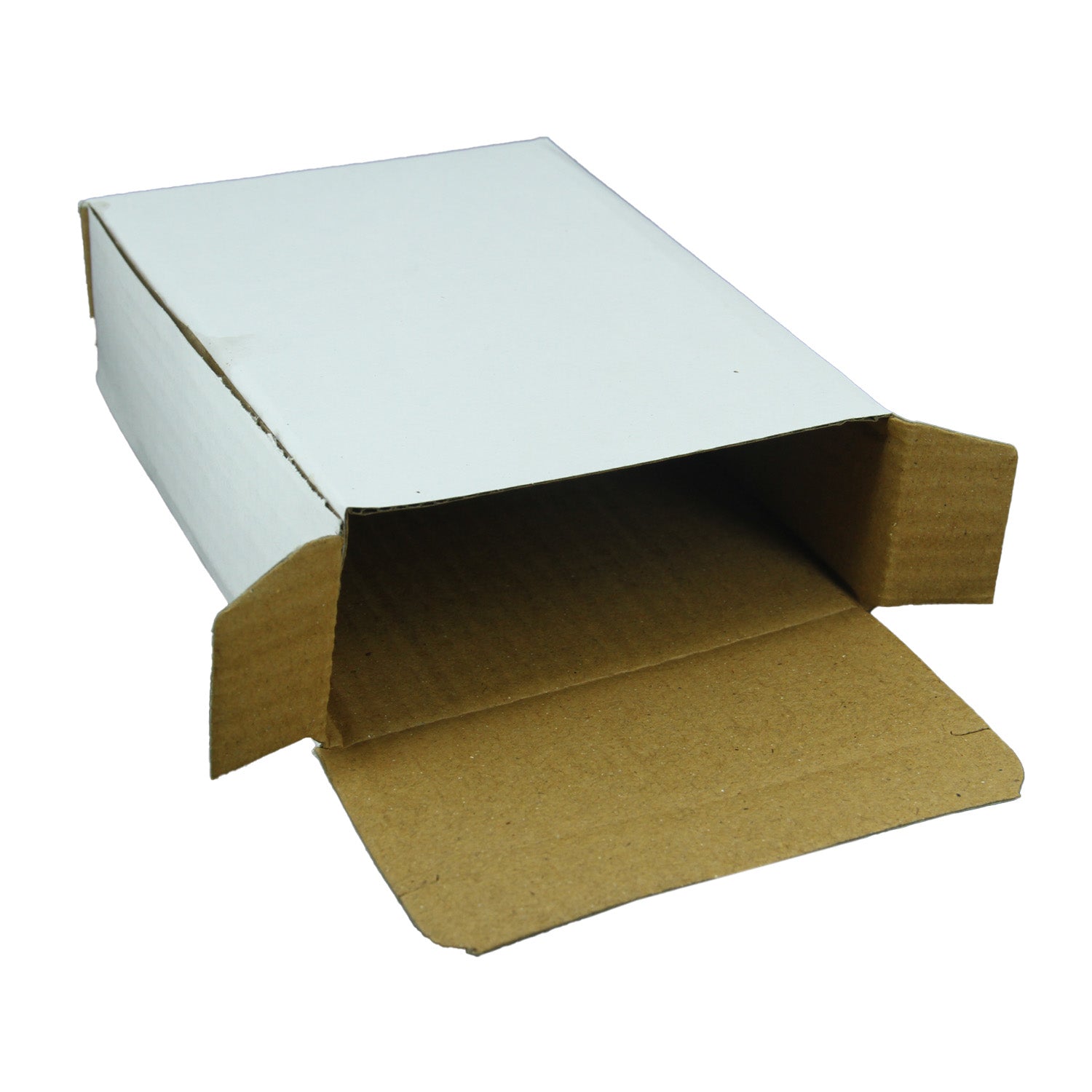 Corrugated Packing Tuck In Multipurpose Box (Pack of 10 Pieces) White Rectangle 5x2x7 Inch For Packaging & Shipping Jewellery Crafts [jefs-pack-boxnsupp-00003-m24]