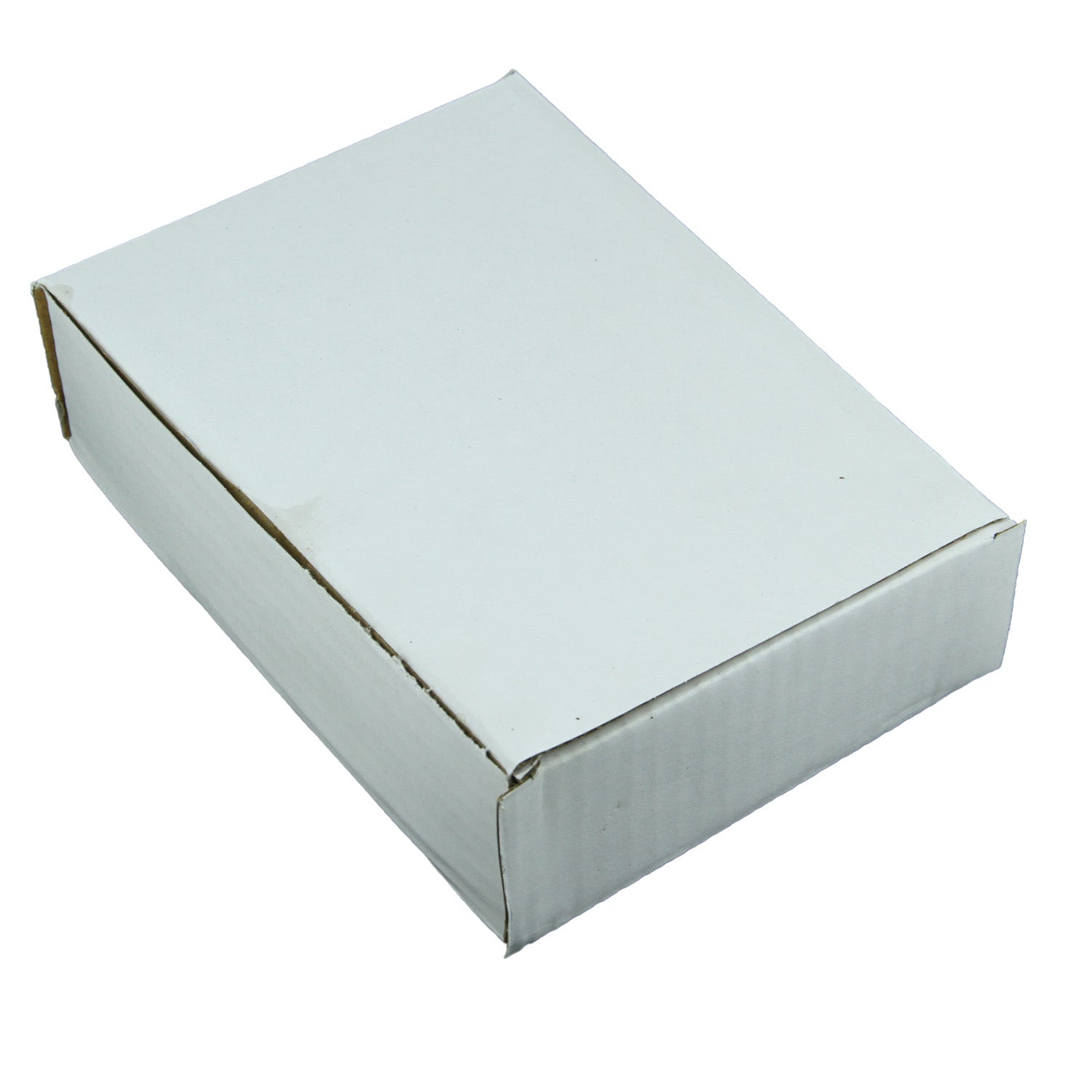 Corrugated Packing Tuck In Multipurpose Box (Pack of 10 Pieces) White Rectangle 5x2x7 Inch For Packaging & Shipping Jewellery Crafts