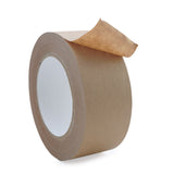 Eco Friendly Kraft Paper Self Adhesive Packing Tapes (1 Roll, 2 Inch, 50 Meters) High Strength 120+ Micron Adhesion Using Vegetable Waste [jefs-pack-boxnsupp-00005-m5]