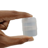 Double Sided Plastic Box (12 Pieces) 4.6x3.4 CM Round For Multipurpose Packing & Kumkum Manjal Turmeric Storage Transparent Color [jefs-pack-boxnsupp-00006-m14]
