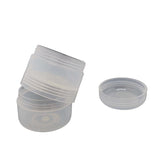 Double Sided Plastic Box (12 Pieces) 4.6x3.4 CM Round For Multipurpose Packing & Kumkum Manjal Turmeric Storage Transparent Color [jefs-pack-boxnsupp-00006-m14]